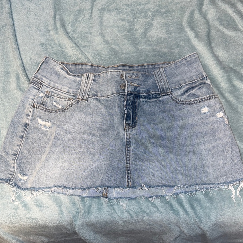Denim Mini Skirt
